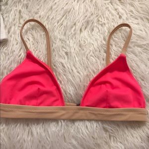 SOLID AND STRIPES BIKINI TOP